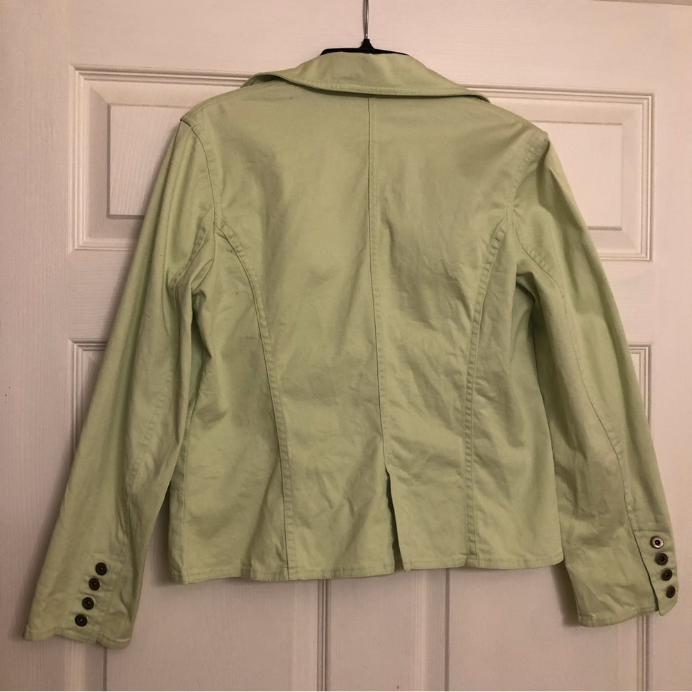 Lime green Cotton Spring jacket - Picture 3 of 5
